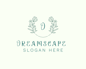 Flower Wreath Wedding Planner logo design