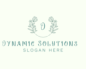 Flower Wreath Wedding Planner logo design