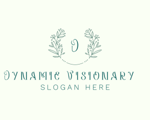 Flower Wreath Wedding Planner logo design