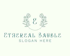 Flower Wreath Wedding Planner logo design