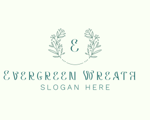 Flower Wreath Wedding Planner logo design