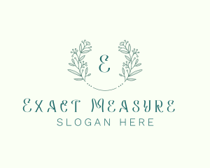 Flower Wreath Wedding Planner logo design