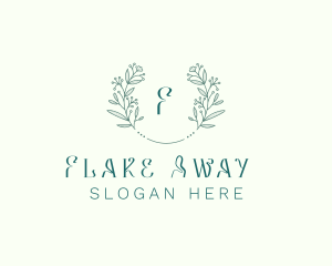 Flower Wreath Wedding Planner logo design