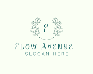 Flower Wreath Wedding Planner logo design