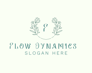 Flower Wreath Wedding Planner logo design