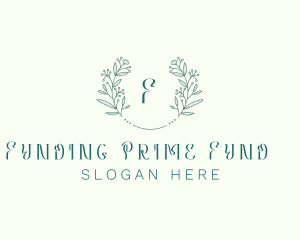 Flower Wreath Wedding Planner logo design