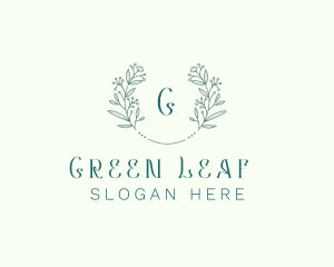 Flower Wreath Wedding Planner logo design