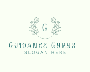 Flower Wreath Wedding Planner logo design