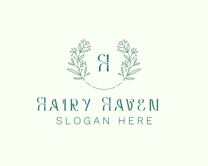 Flower Wreath Wedding Planner logo design