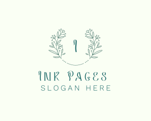 Flower Wreath Wedding Planner logo design