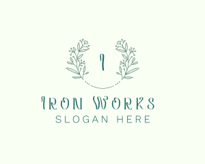 Flower Wreath Wedding Planner logo design