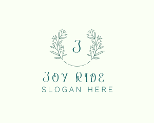 Flower Wreath Wedding Planner logo design