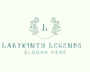 Flower Wreath Wedding Planner logo design