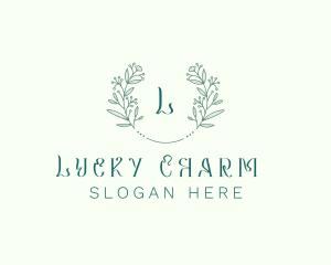 Flower Wreath Wedding Planner logo design