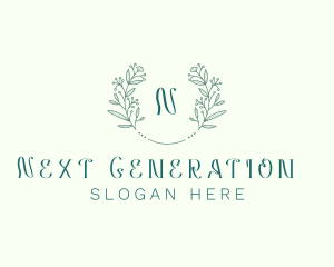 Flower Wreath Wedding Planner logo design