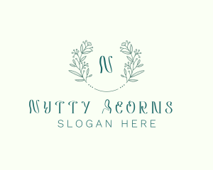 Flower Wreath Wedding Planner logo design