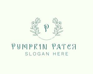 Flower Wreath Wedding Planner logo design