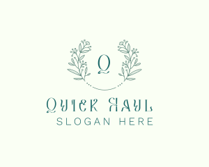 Flower Wreath Wedding Planner logo design