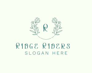 Flower Wreath Wedding Planner logo design