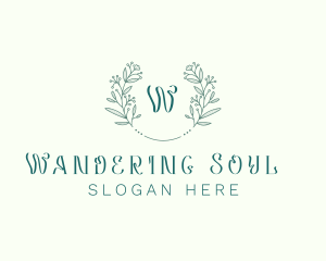 Flower Wreath Wedding Planner logo design