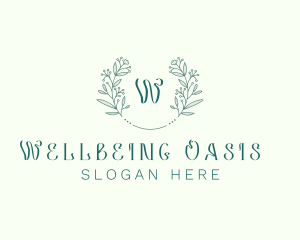 Flower Wreath Wedding Planner logo design