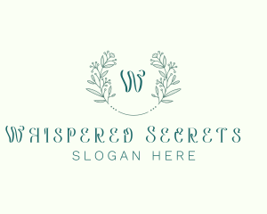 Flower Wreath Wedding Planner logo design