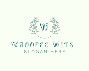 Flower Wreath Wedding Planner logo design