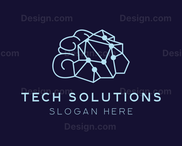 Digital Cyber Brain Logo