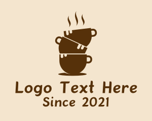 Hot Coffee Cup Tower  logo