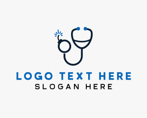 Stethoscope Clinic Bomb logo