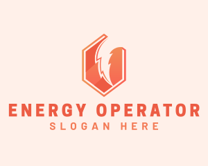 Lightning Electric Energy logo design