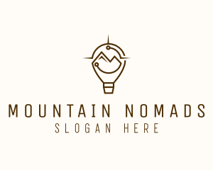 Navigation Mountain Travel logo design