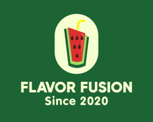Watermelon Juice Drink logo design