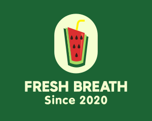 Watermelon Juice Drink logo design