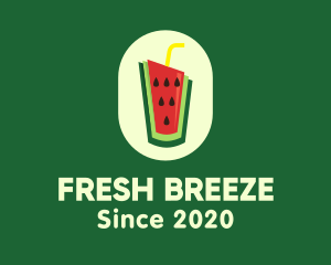 Watermelon Juice Drink logo design