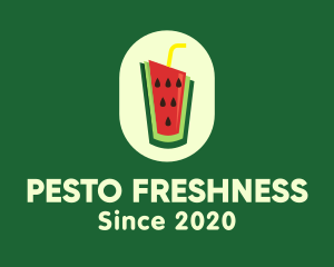 Watermelon Juice Drink logo design