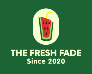 Watermelon Juice Drink logo design