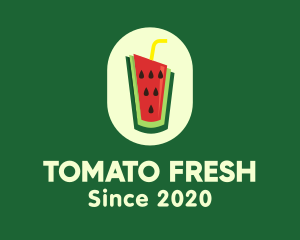 Watermelon Juice Drink logo design