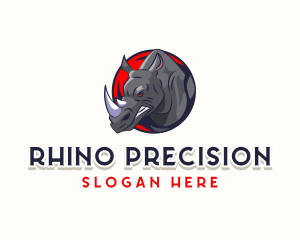 Raging Rhino Gaming logo design