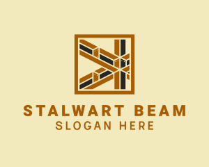 Steel Beam Construction logo design