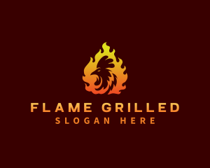Fire Chicken Grill logo design