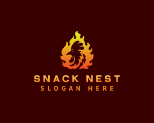 Fire Chicken Grill logo design