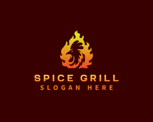 Fire Chicken Grill logo design