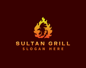 Fire Chicken Grill logo design