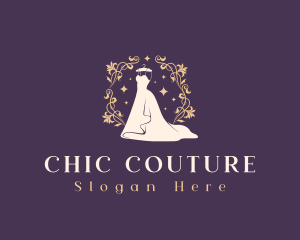 Elegant Wedding Gown logo design