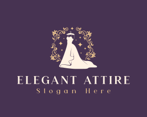 Elegant Wedding Gown logo design