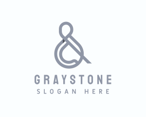 Gray Ampersand Typography logo