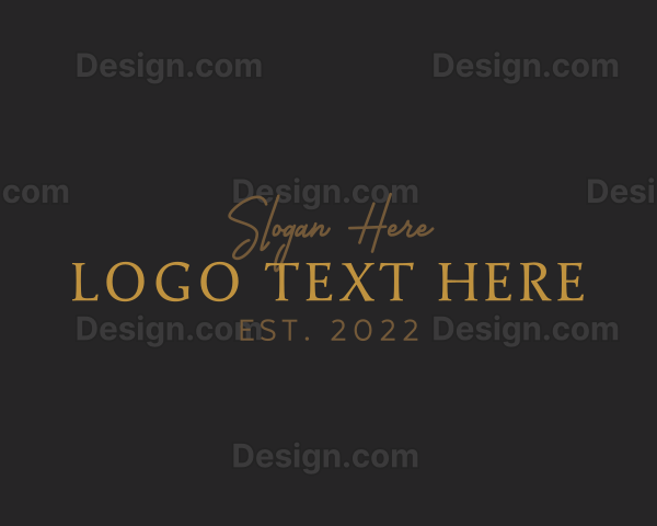 Elegant Gold Business Logo