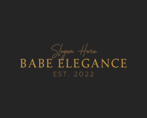 Elegant Gold Business logo design