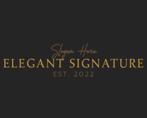 Elegant Gold Business logo design